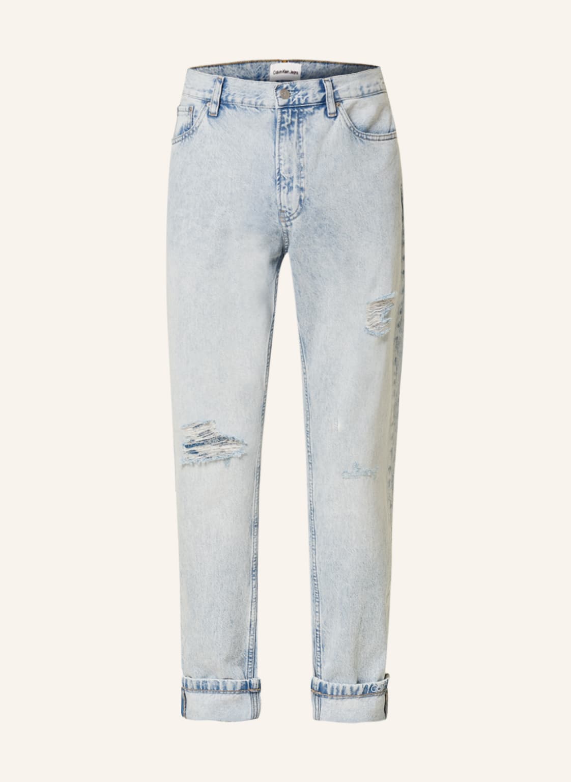 Image of Calvin Klein Jeans Destroyed Jeans Relaxed Fit blau