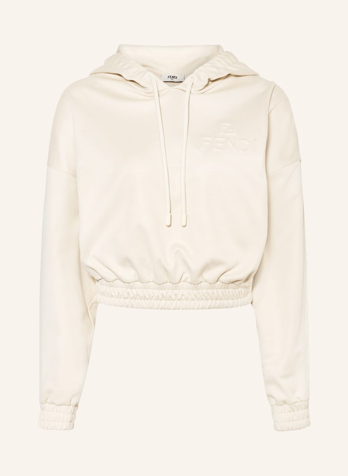 Image of Fendi Hoodie Mit Galonstreifen beige