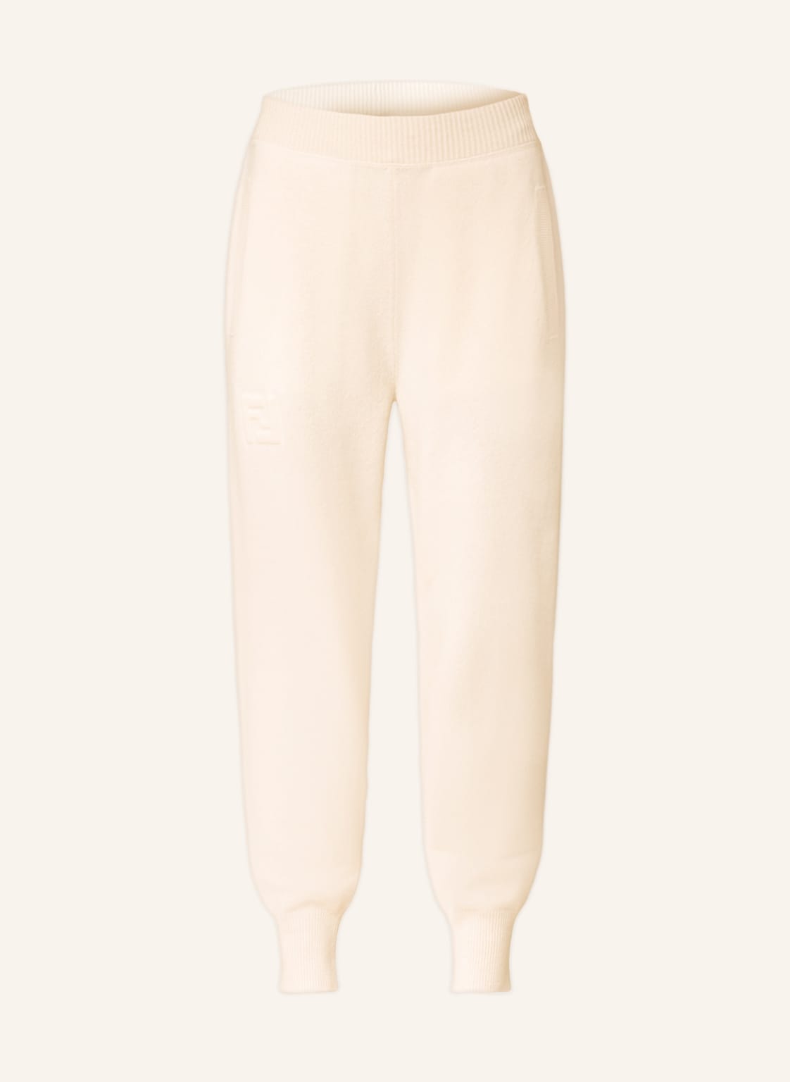 Image of Fendi Strickhose Aus Cashmere beige