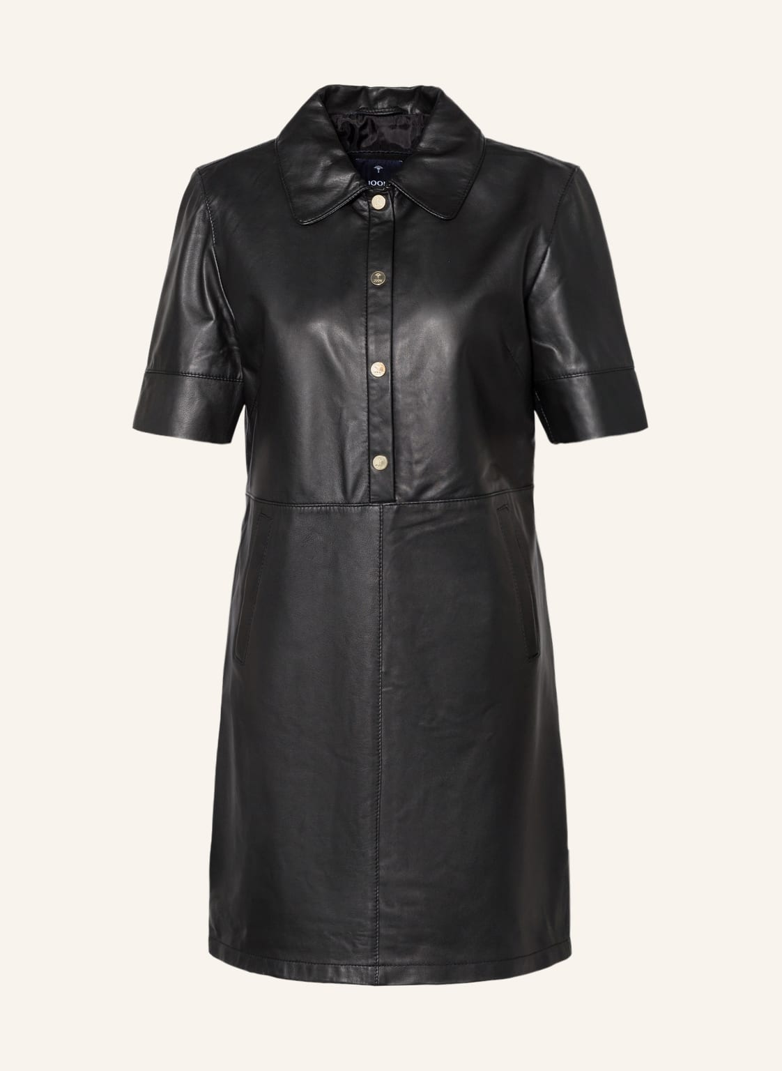 Image of Joop! Lederkleid schwarz