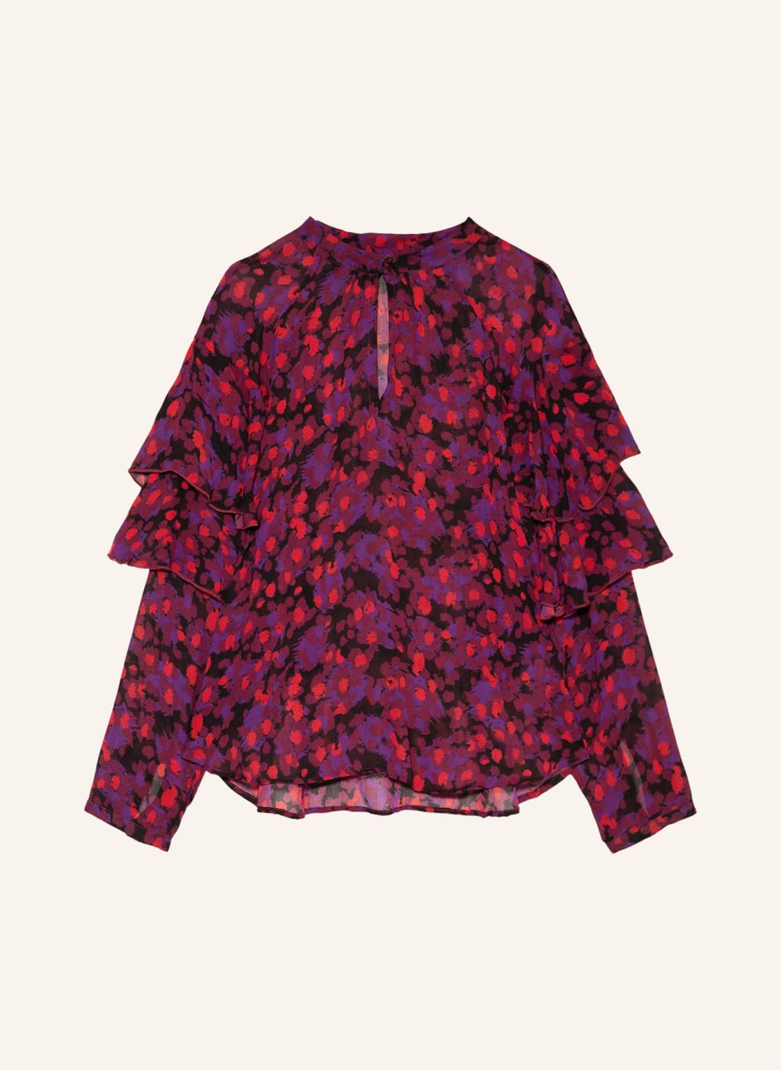 Image of Inwear Blusenshirt Fahimaiw Mit Volants violett