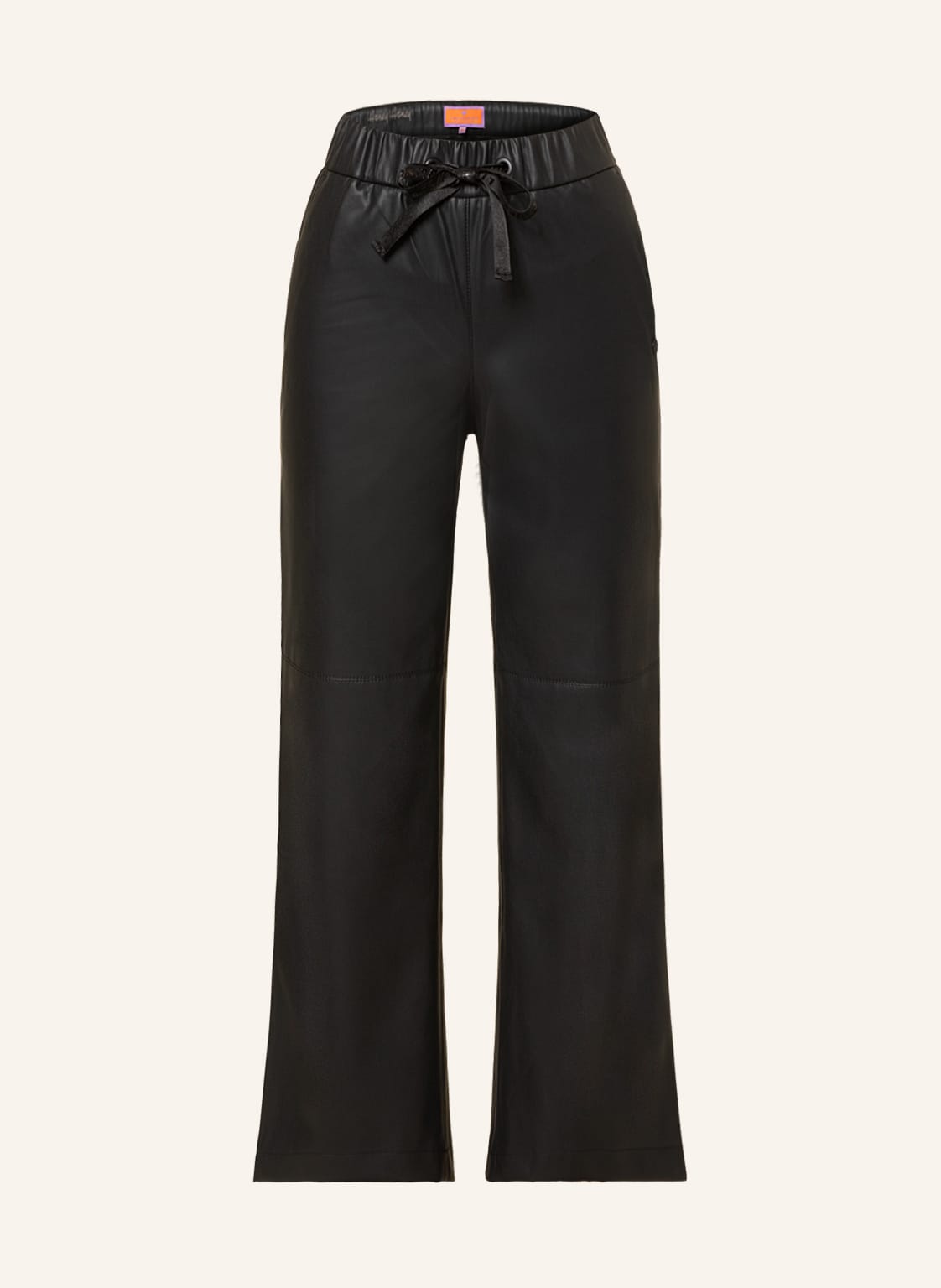 Image of Lieblingsstück Hose In Lederoptik schwarz