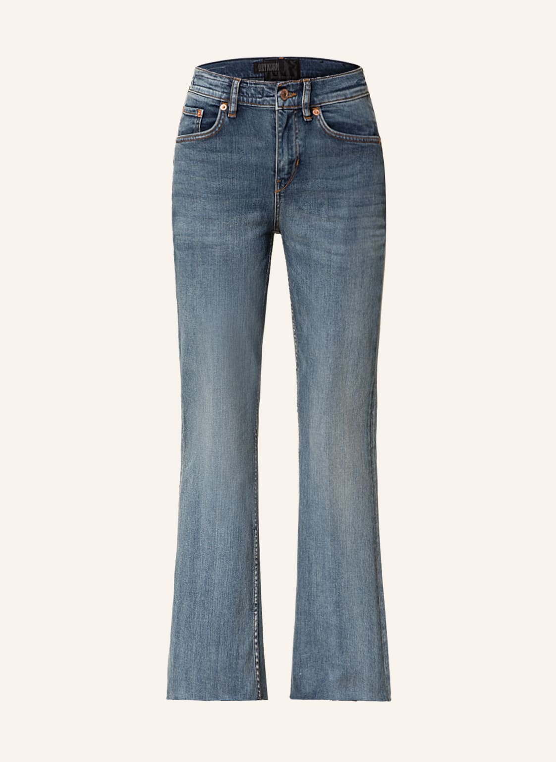 Image of Drykorn Flared Jeans Far blau