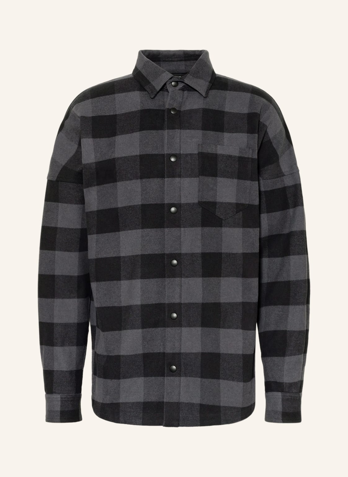 Image of Palm Angels Flanell-Overjacket schwarz