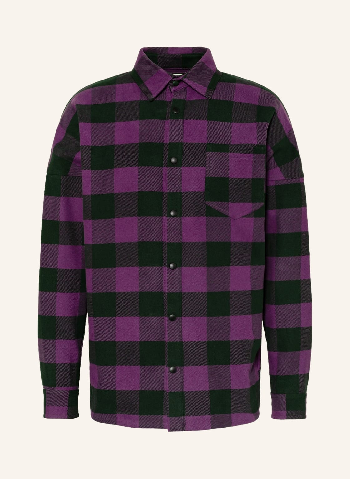 Image of Palm Angels Flanell-Overjacket violett