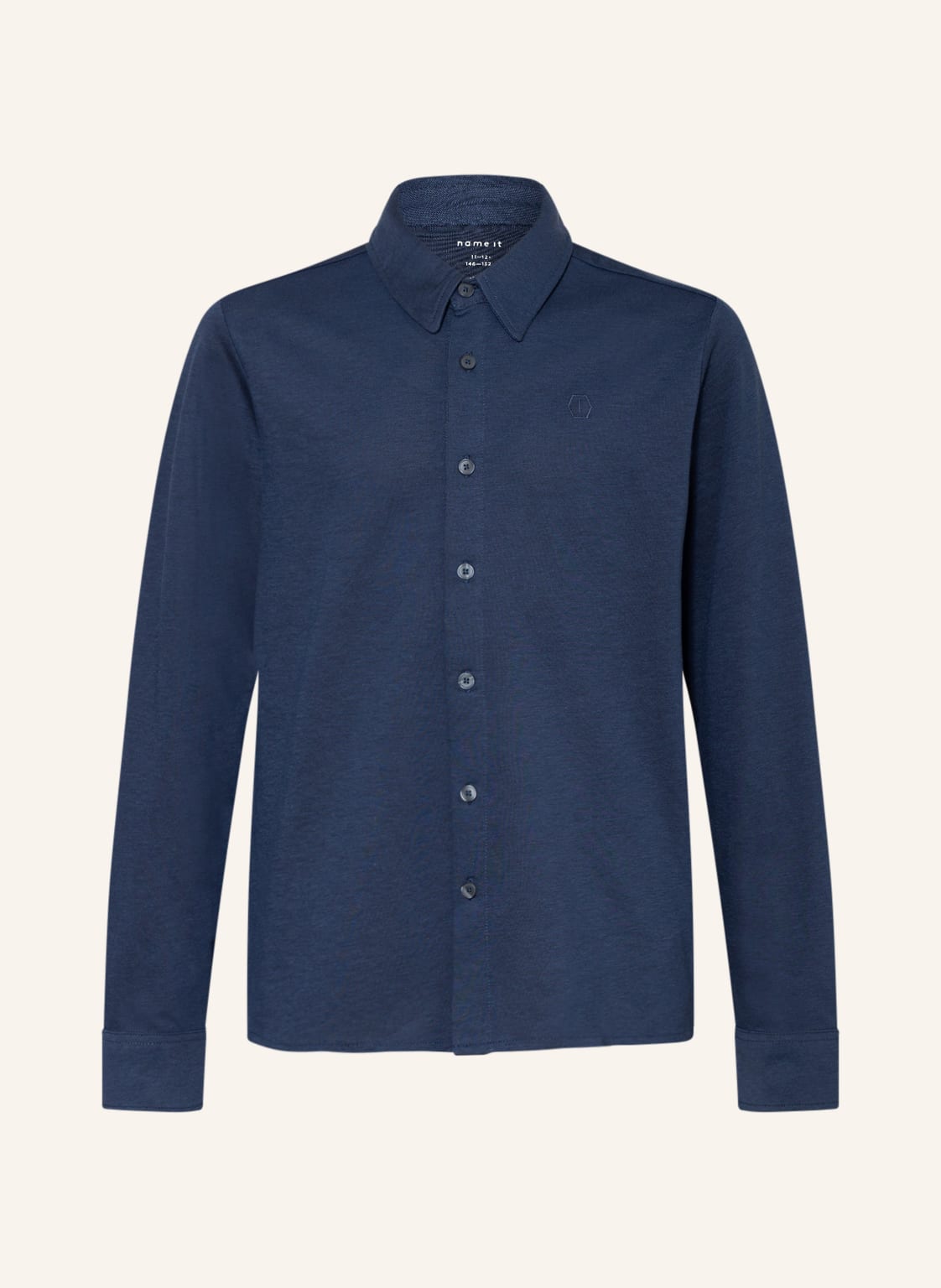Image of Name It Piqué-Hemd blau