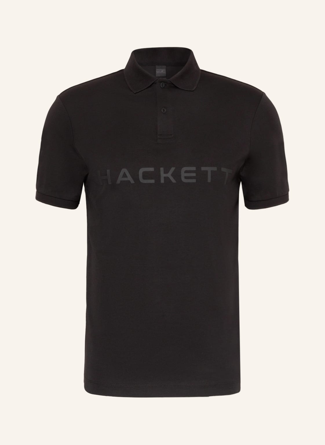 Image of Hackett London Jersey-Poloshirt schwarz