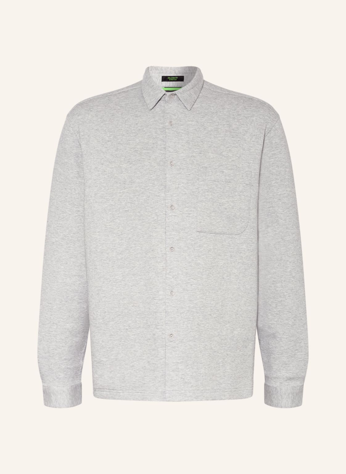 Image of Boss Hemd Bryn Relaxed Fit grau