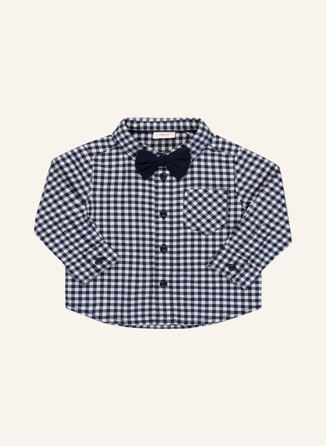 Image of S.Oliver Red Hemd Mit Abnehmbarer Fliege blau