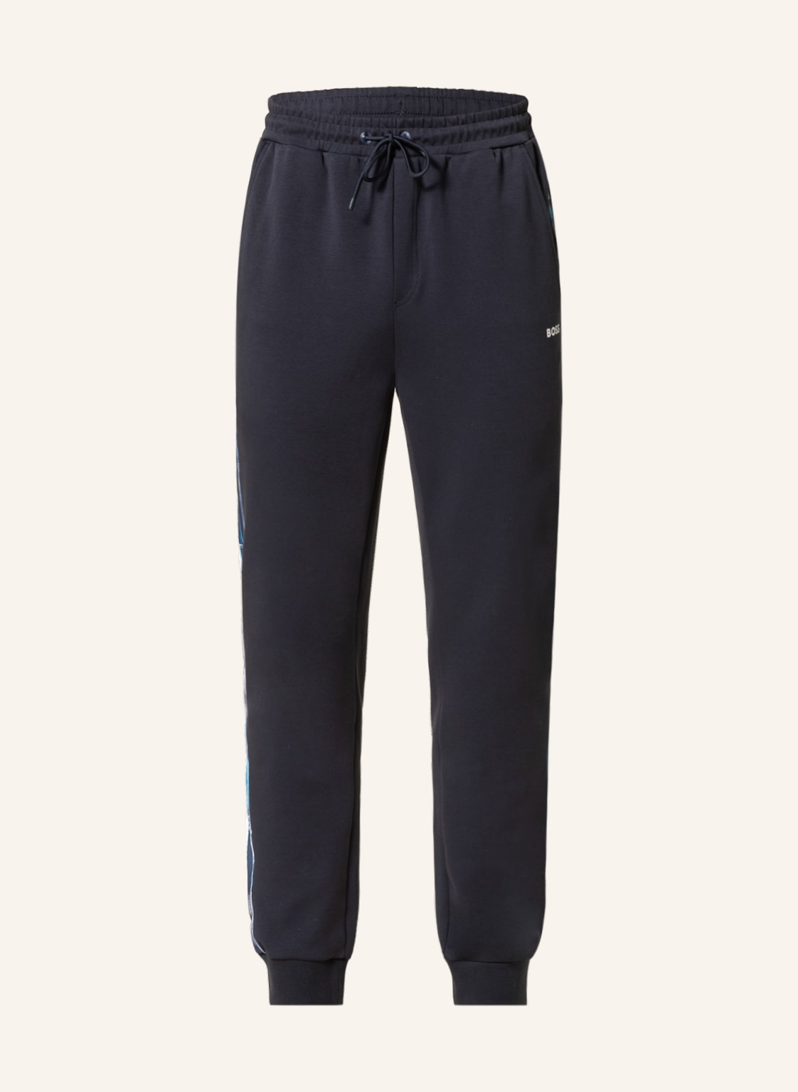 Image of Boss Sweatpants Hurley Mit Galonstreifen blau