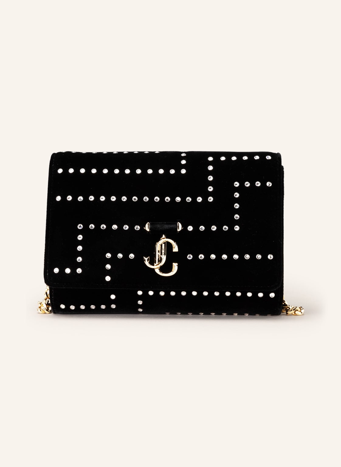 Image of Jimmy Choo Umhängetasche Varenne Aus Samt schwarz