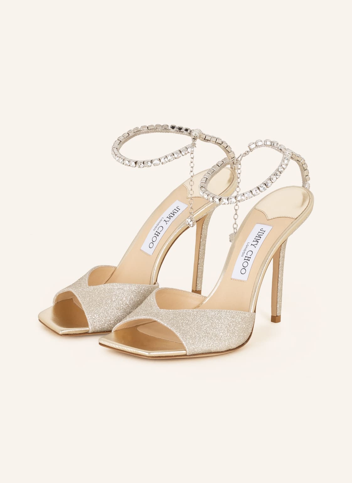 Image of Jimmy Choo Sandaletten Saeda Mit Schmucksteinen weiss
