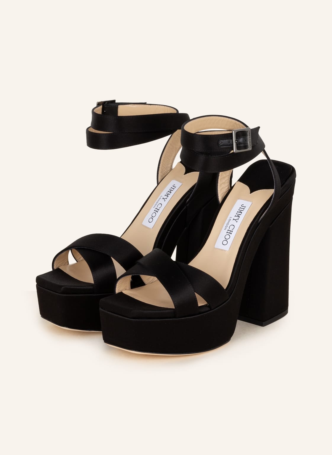 Image of Jimmy Choo Plateau-Sandaletten Gaia 140 schwarz