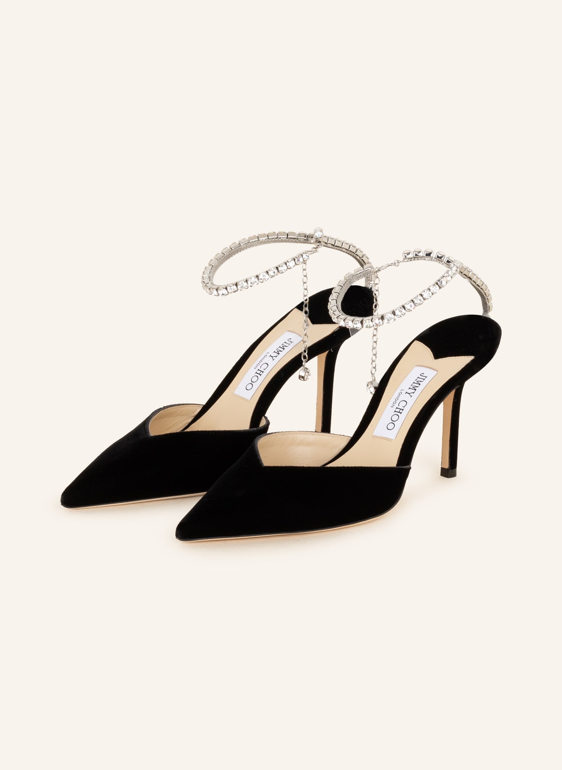 Image of Jimmy Choo Pumps Saeda 85 Mit Schmucksteinen schwarz