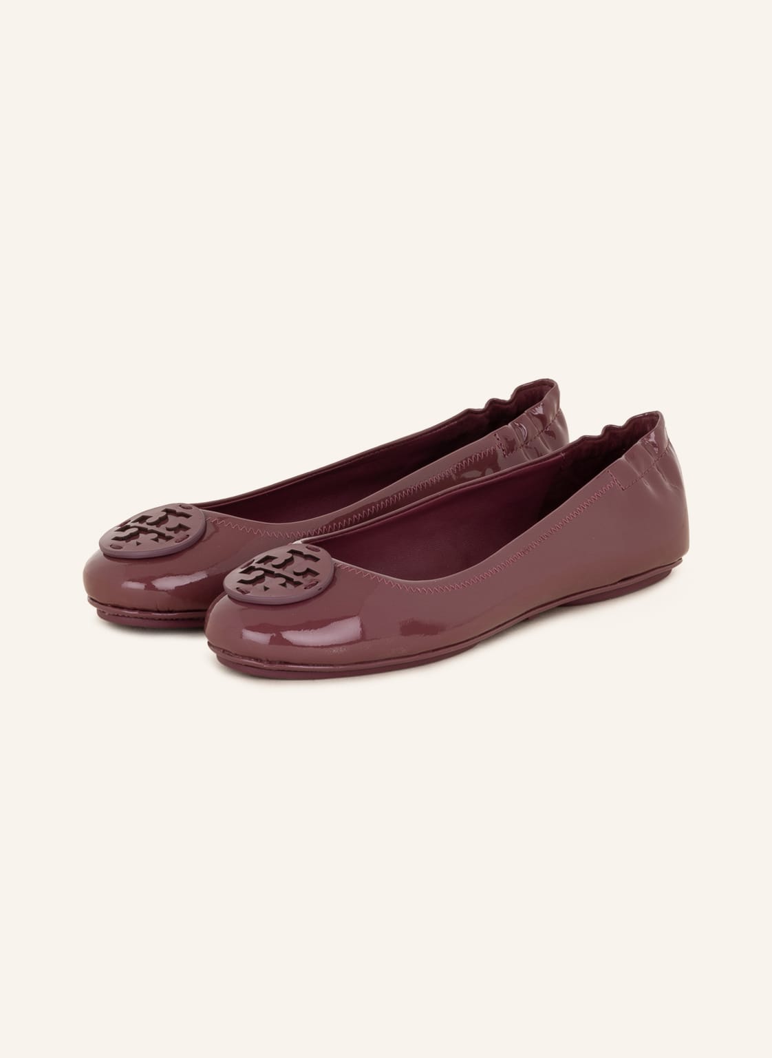 Image of Tory Burch Lack-Ballerinas Minnie Travel rosa