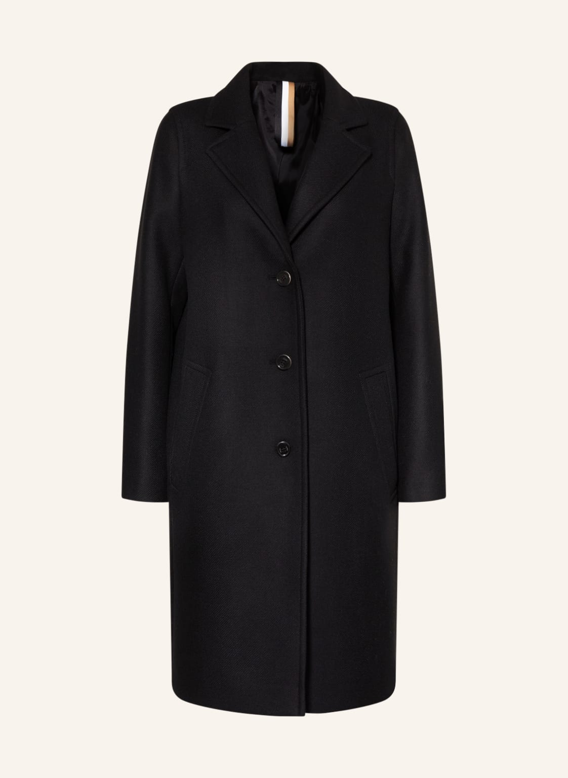 Image of Boss Wollmantel Coluise schwarz