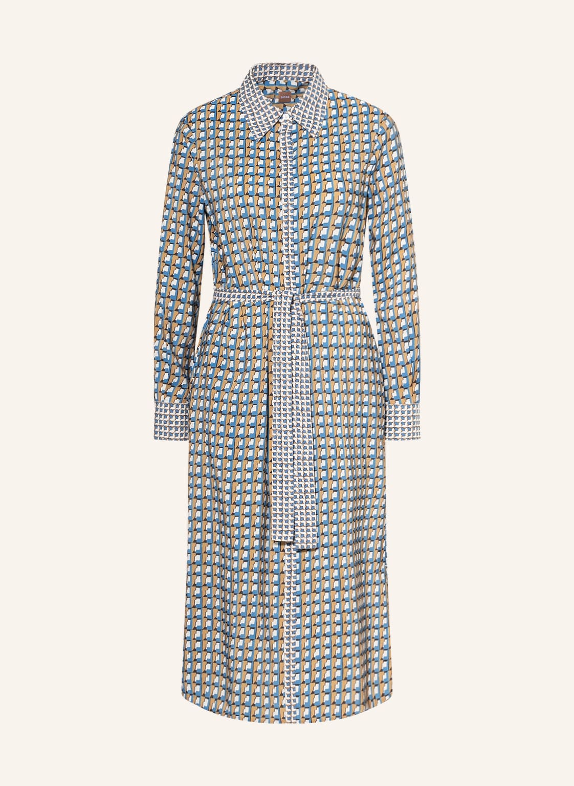 Image of Boss Hemdblusenkleid Defelize blau