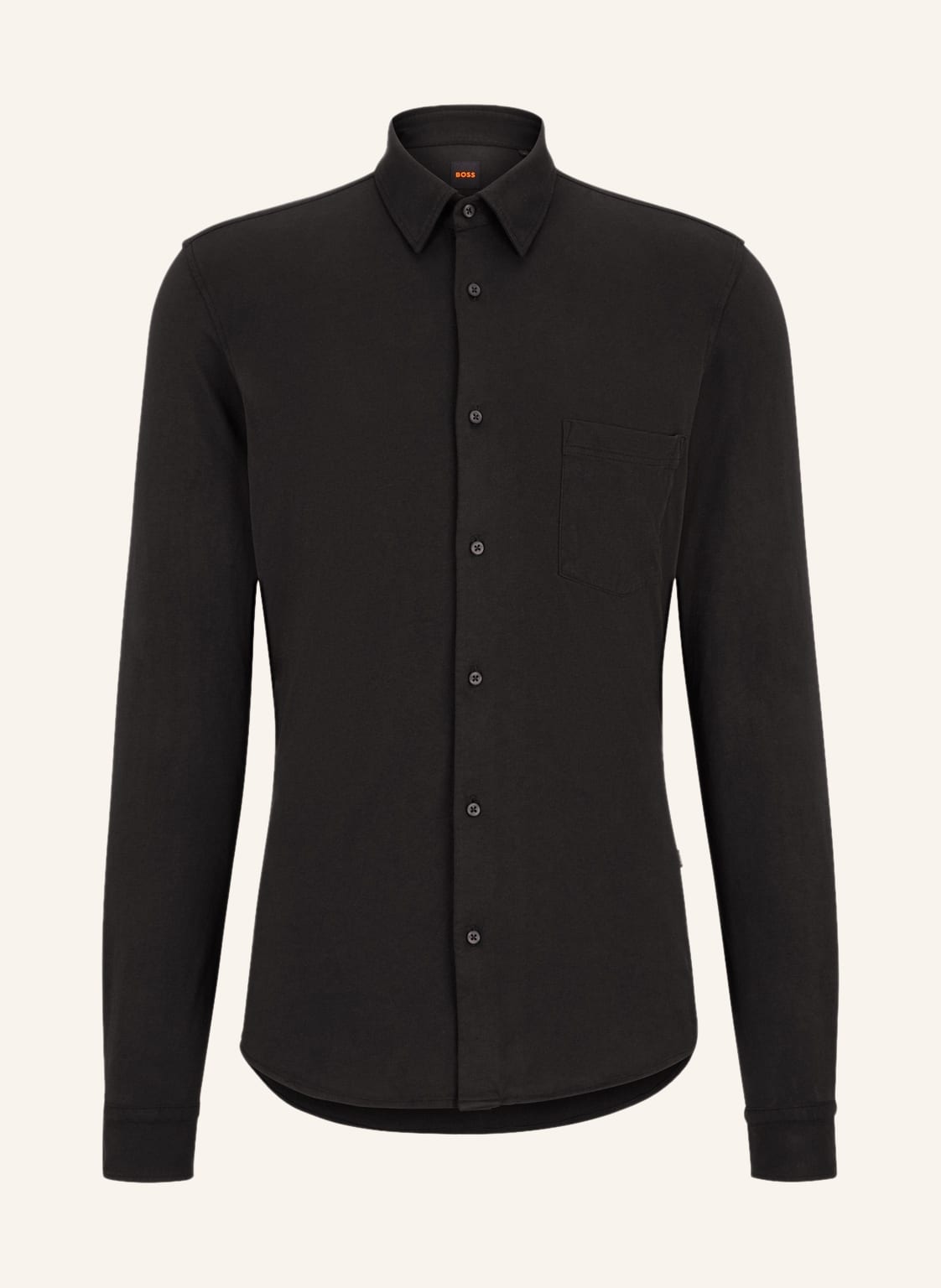 Image of Boss Jerseyhemd Mysoft Slim Fit schwarz