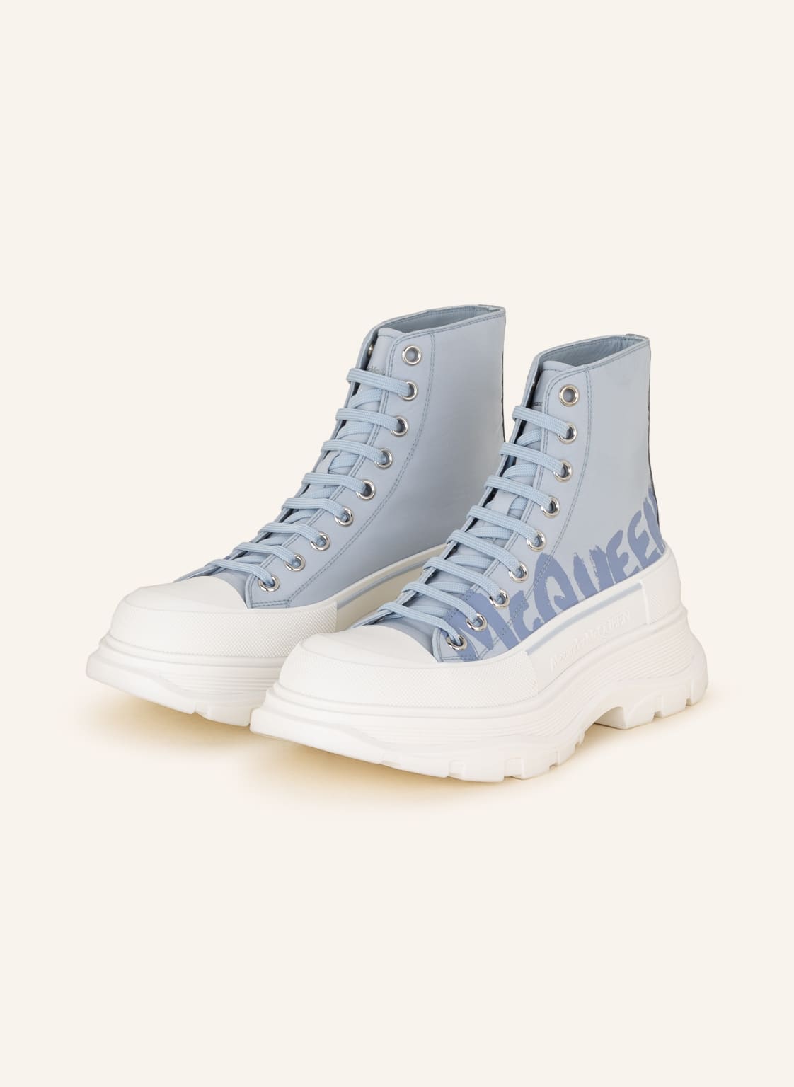 Image of Alexander Mcqueen Hightop-Sneaker Tread Slick blau
