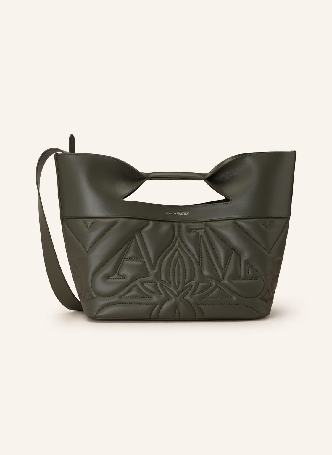 Image of Alexander Mcqueen Handtasche The Bow Small gruen