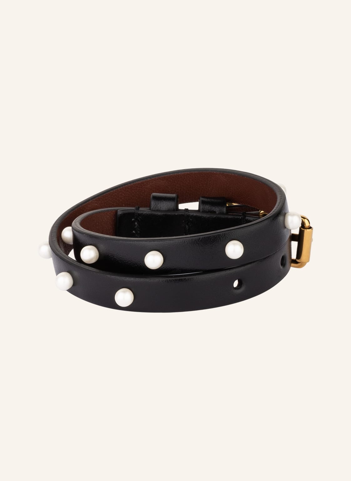 Image of Alexander Mcqueen Armband Mit Schmuckperlen schwarz