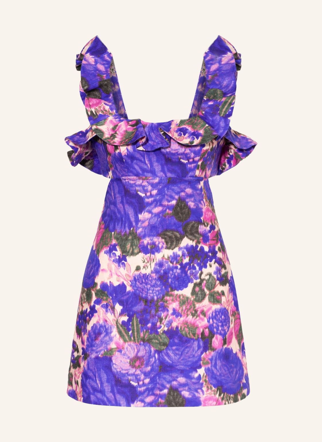 Image of Zimmermann Leinenkleid High Tide violett