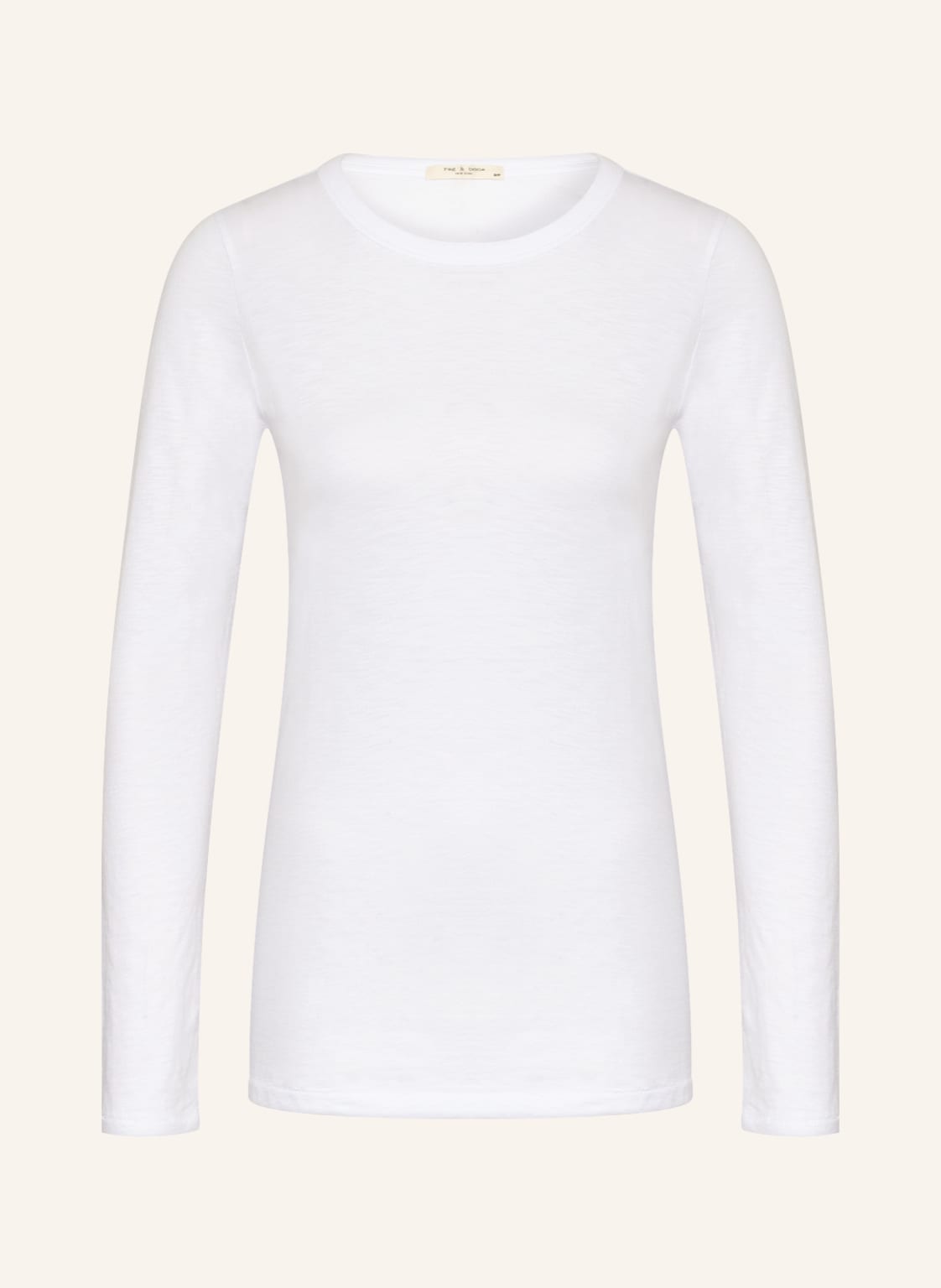 Image of Rag & Bone Longsleeve The Slub weiss