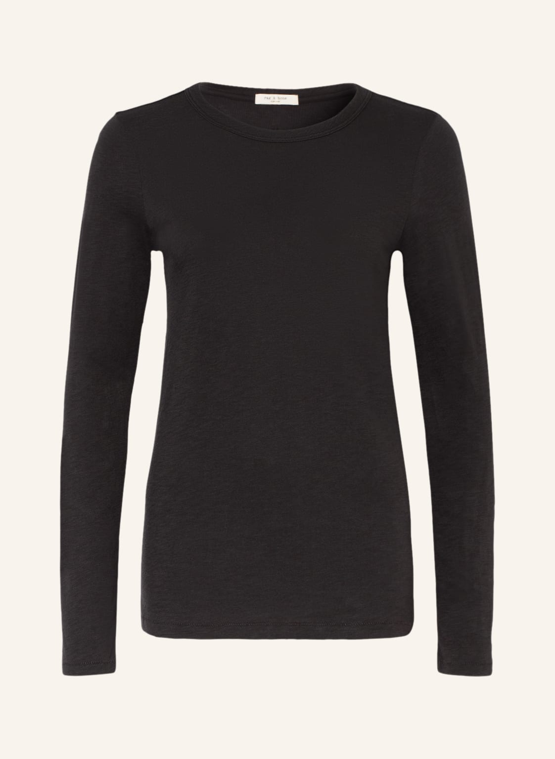 Image of Rag & Bone Longsleeve The Slub schwarz