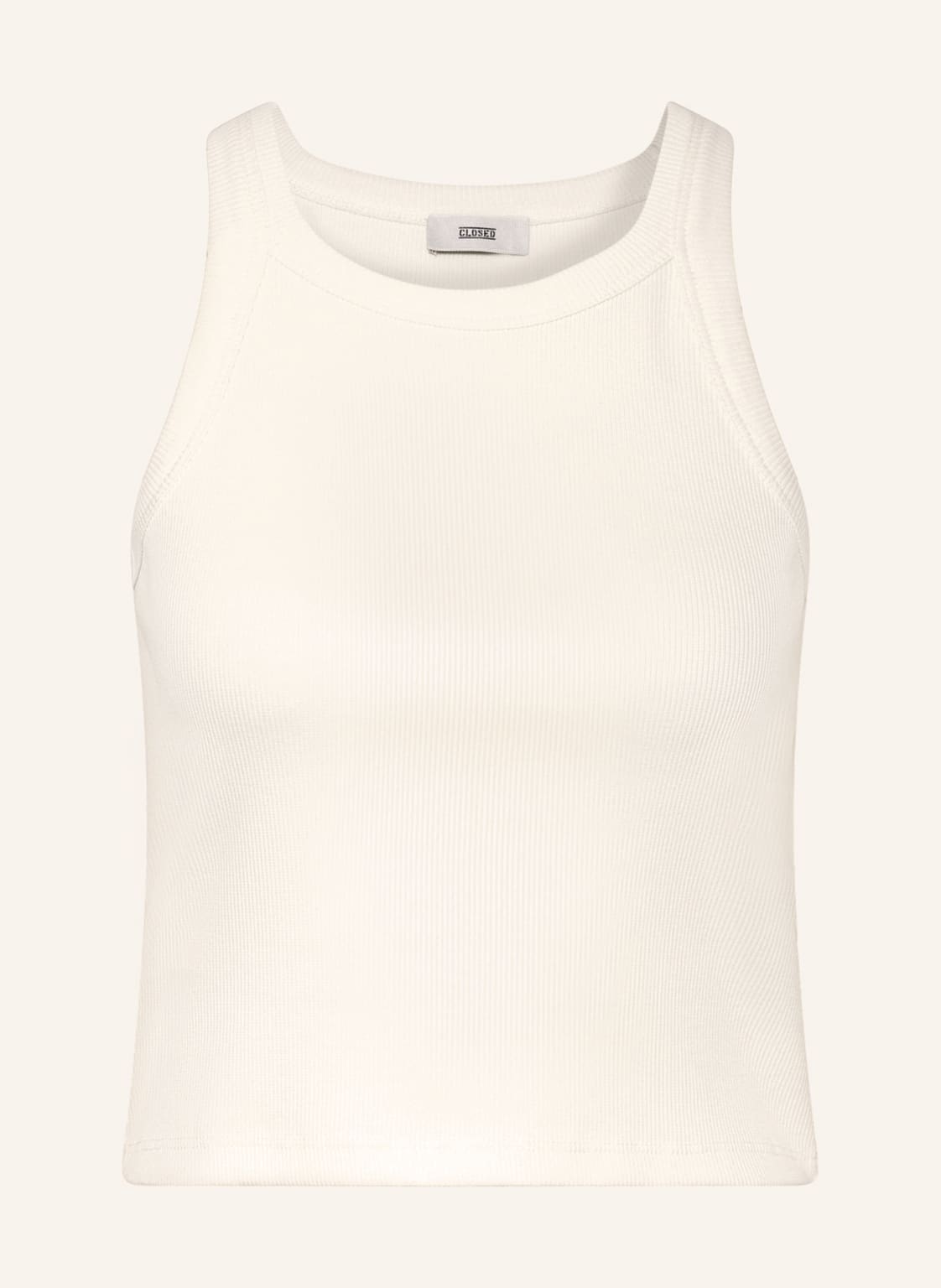Image of Closed Cropped-Top weiss