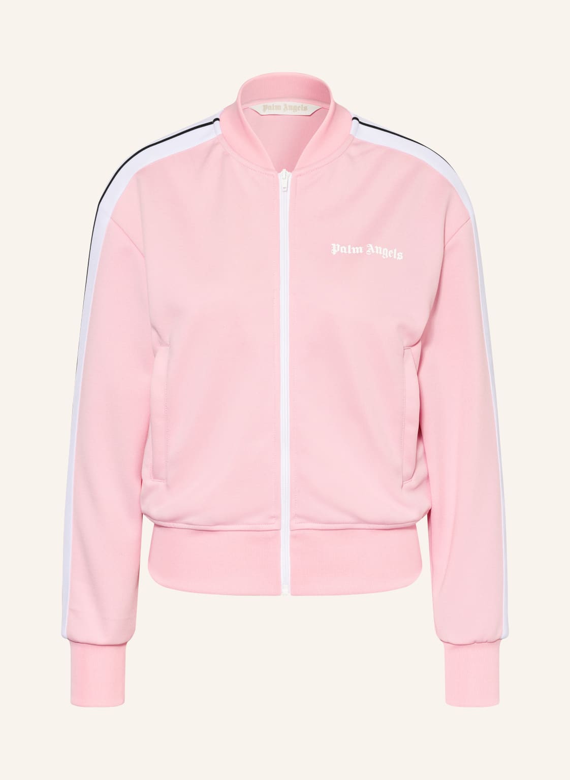 Image of Palm Angels Trainingsjacke Mit Galonstreifen beige