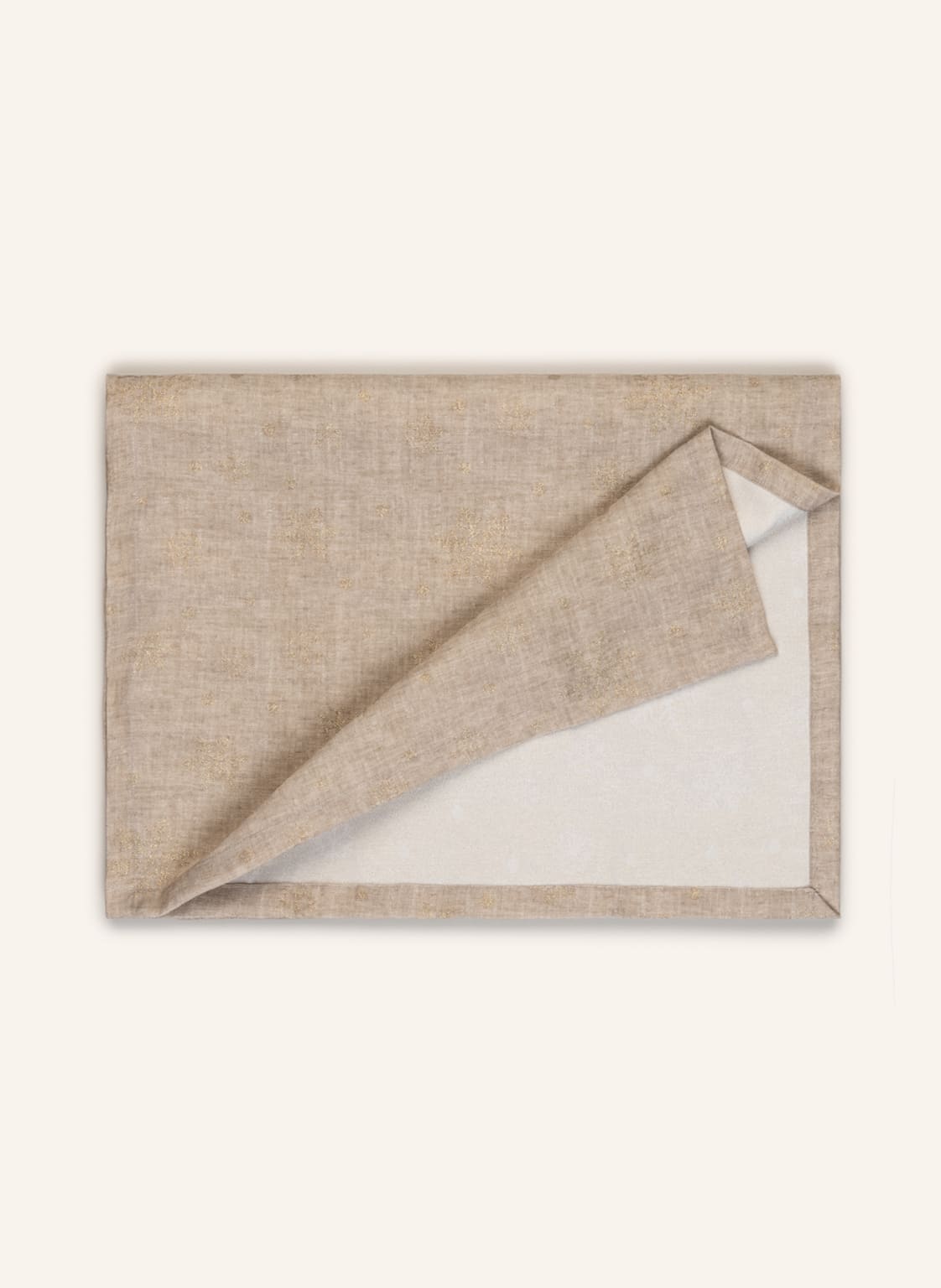 Image of Pichler Tischläufer Flakes Mit Glitzergarn beige