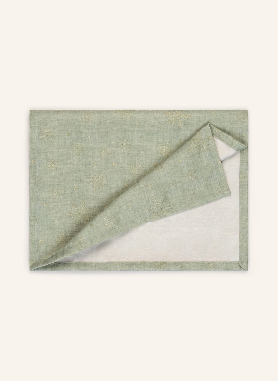 Image of Pichler Tischläufer Flakes Mit Glitzergarn gruen