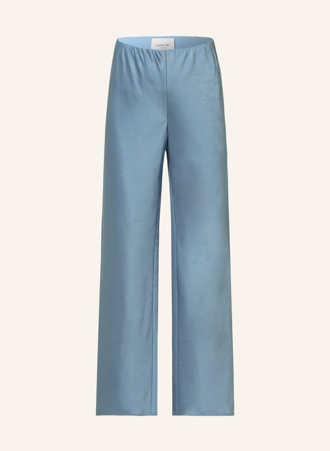 Image of Vince Marlenehose Aus Satin blau
