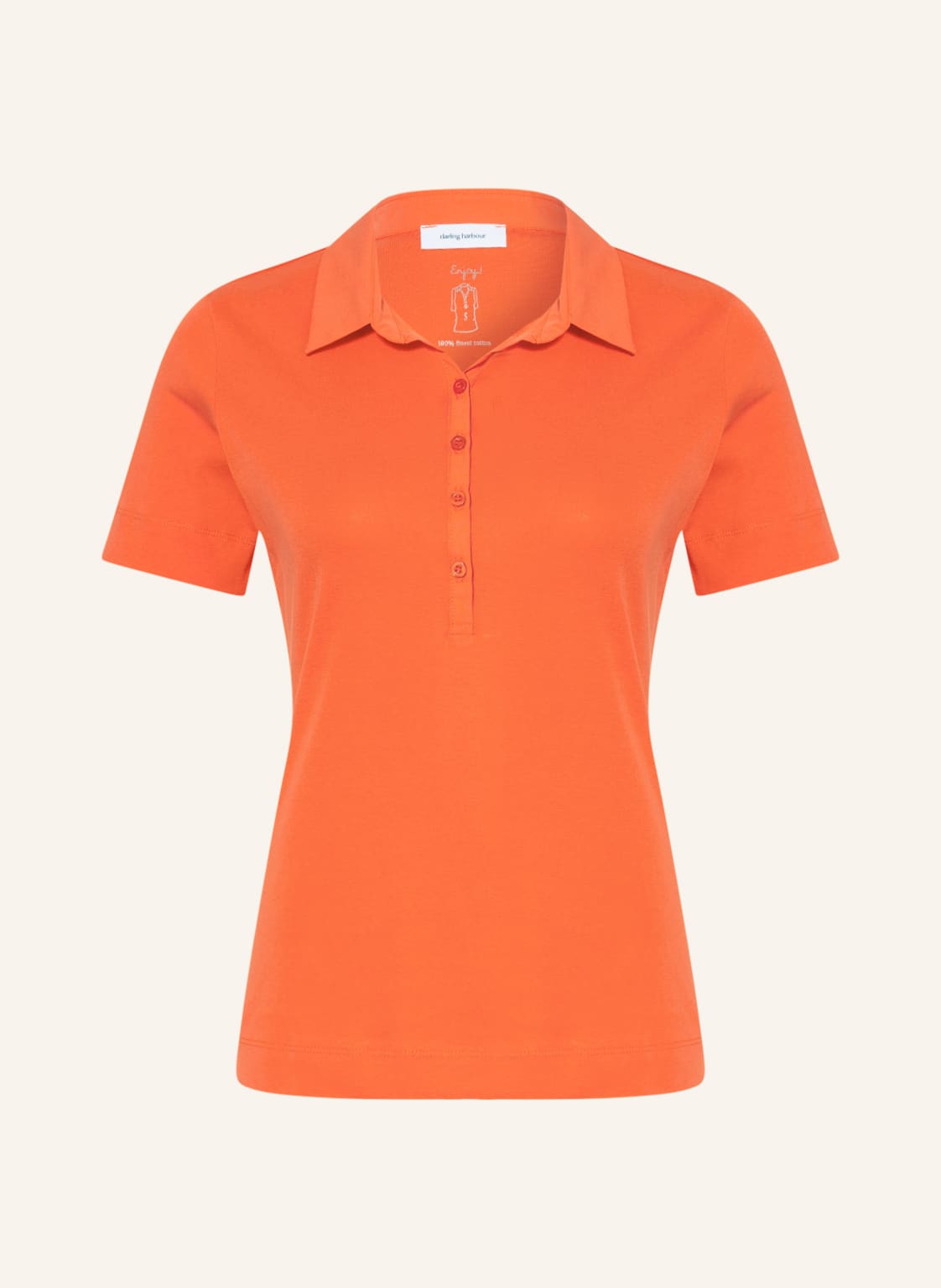 Image of Darling Harbour Jersey-Poloshirt orange