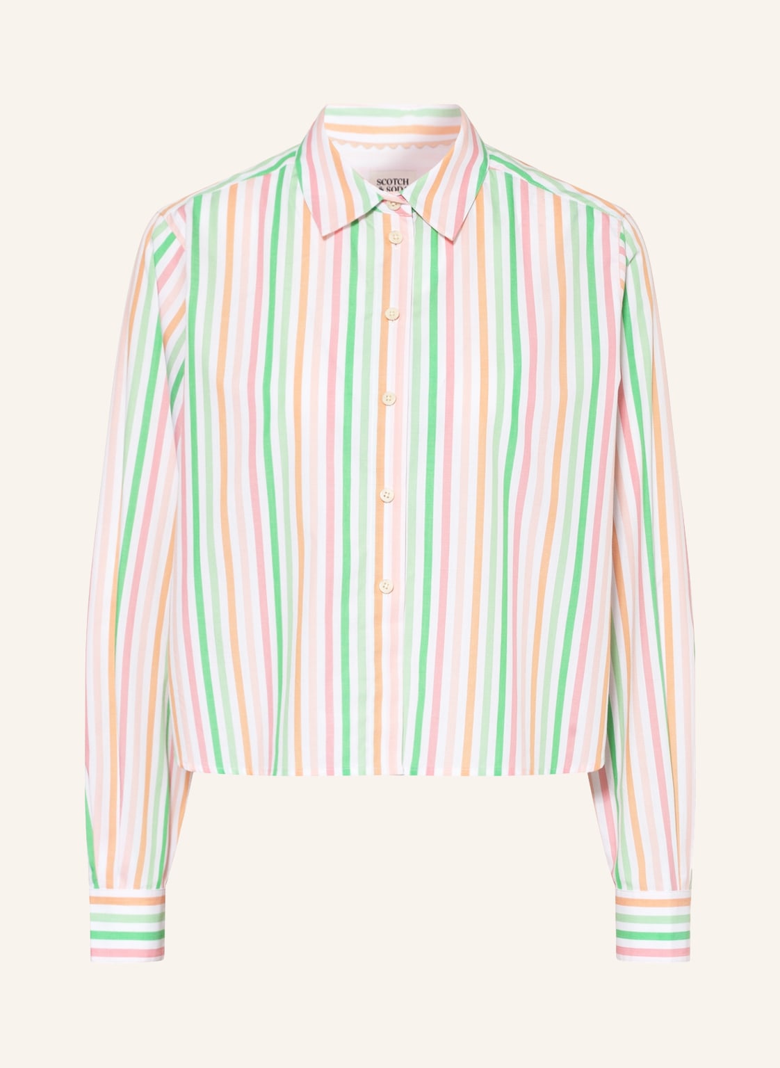 Image of Scotch & Soda Cropped-Hemdbluse weiss