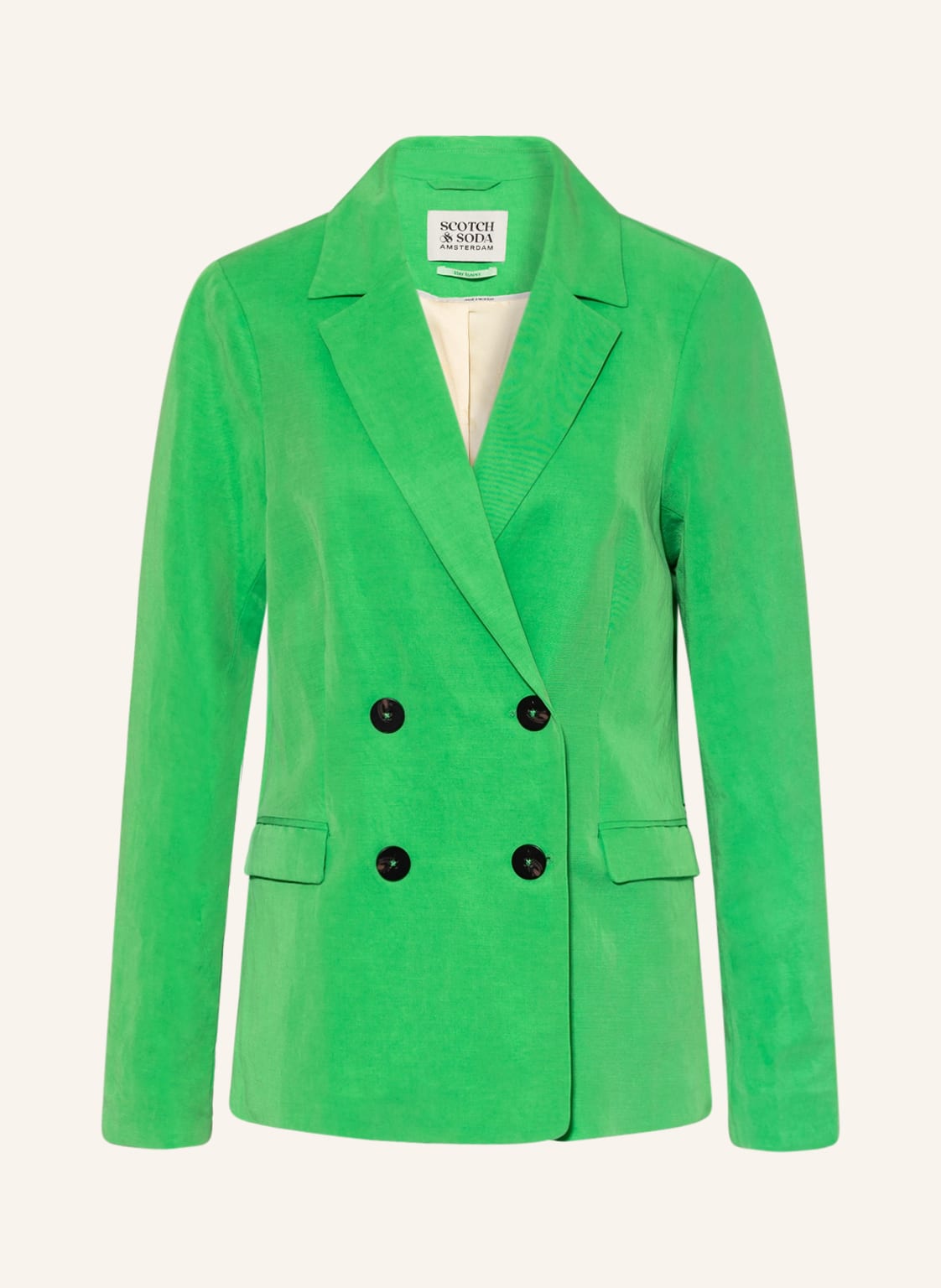 Image of Scotch & Soda Blazer Mit Leinen gruen