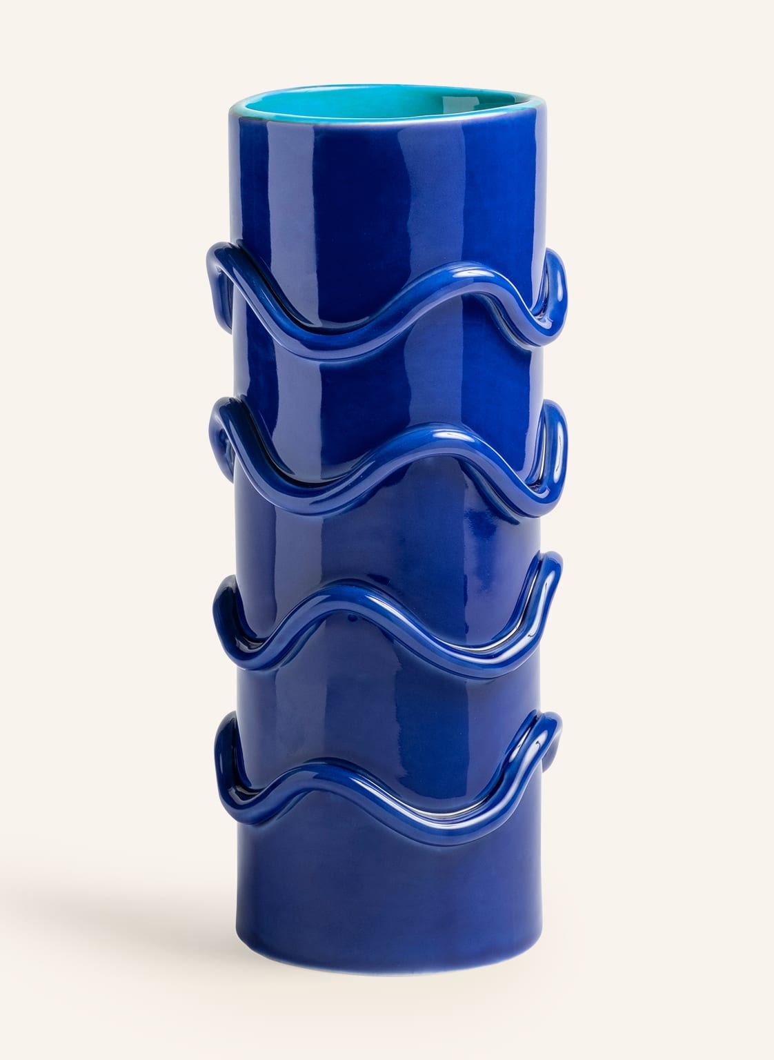 Image of &K Amsterdam Vase Wavy blau