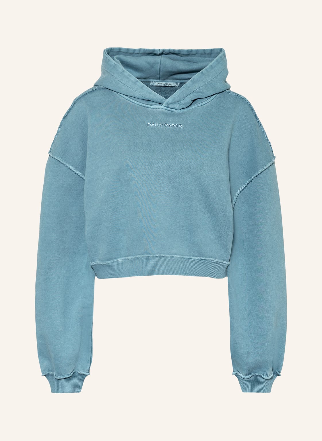 Image of Daily Paper Cropped-Hoodie Hodierna blau