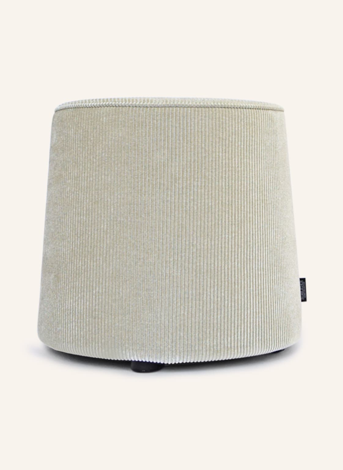 Image of Rohleder Cord-Pouf weiss