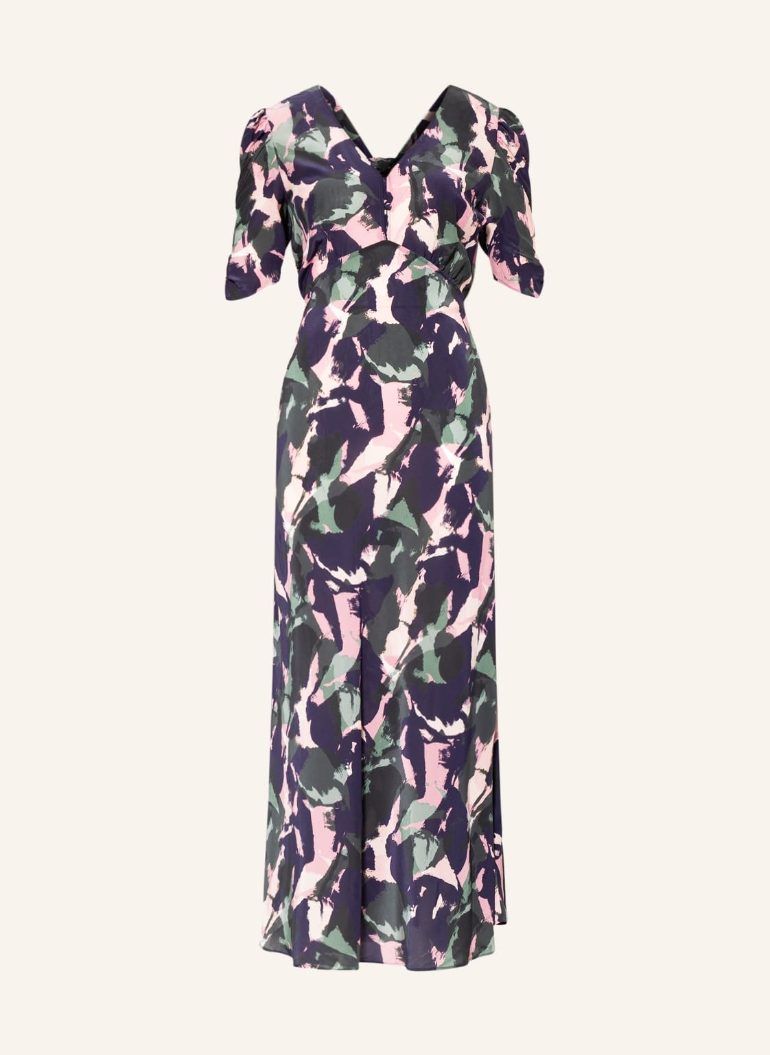 Image of Boss Kleid Dista Mit Seide gruen