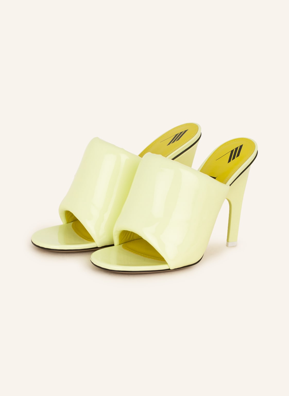 Image of The Attico Mules Rem gelb