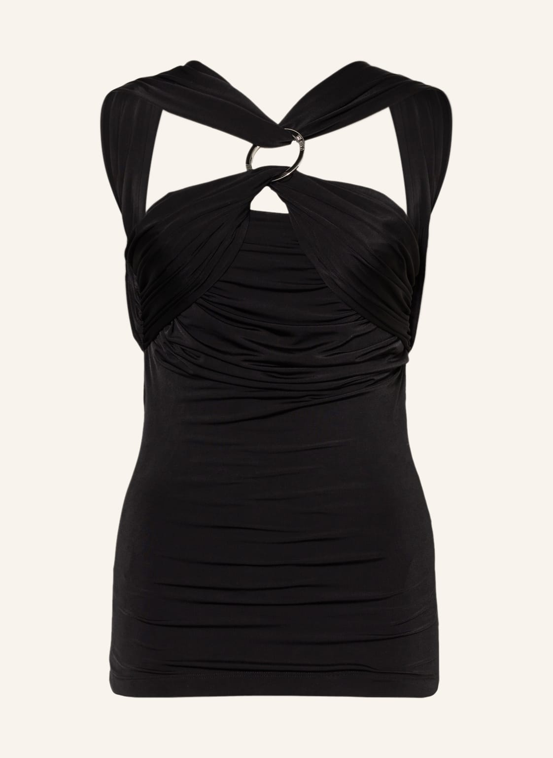 Image of The Attico Top Ginnie schwarz