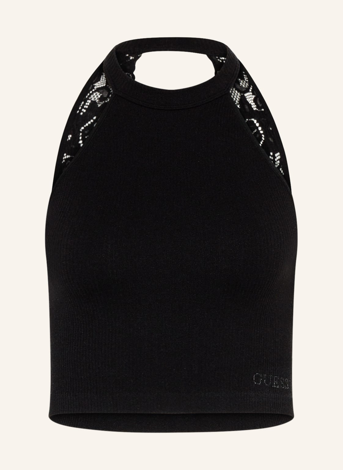 Image of Guess Stricktop Tori Mit Spitze schwarz