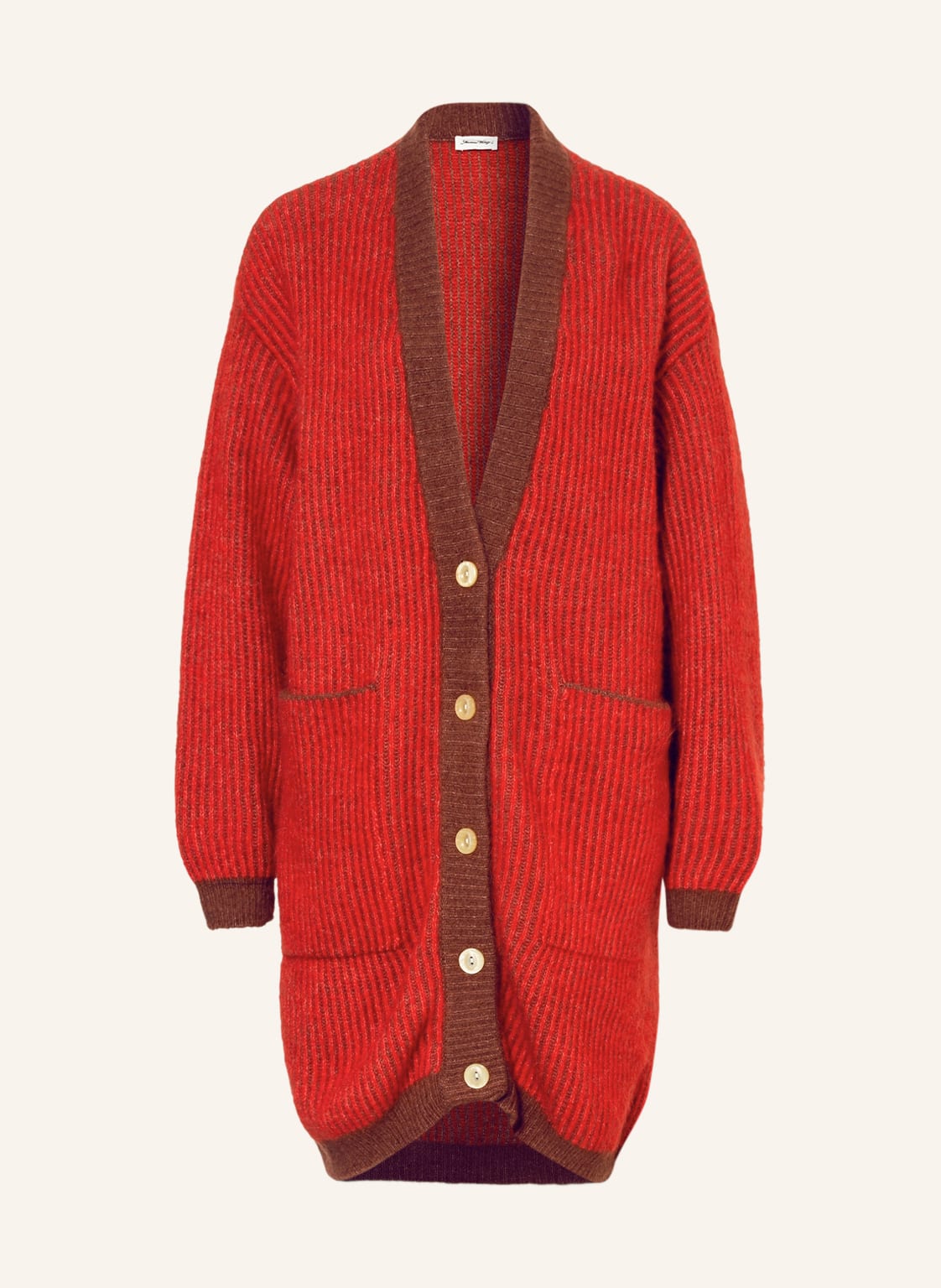 Image of American Vintage Strickjacke Mit Alpaka rot