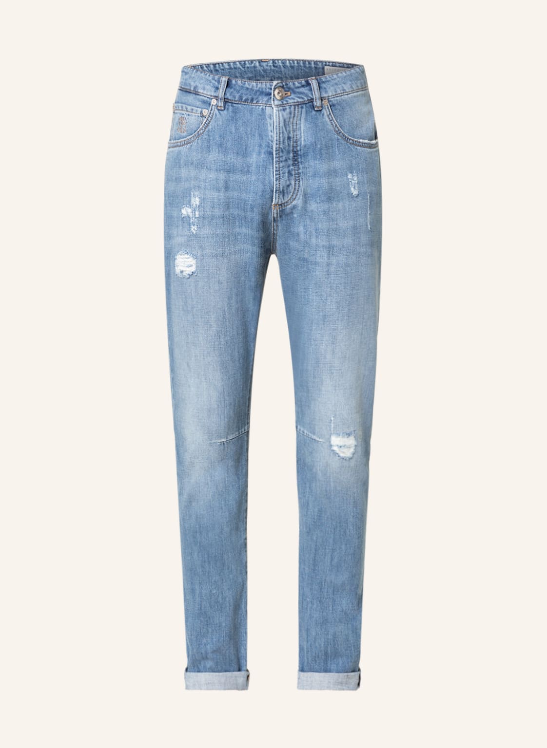 Image of Brunello Cucinelli Jeans Leisure Fit blau