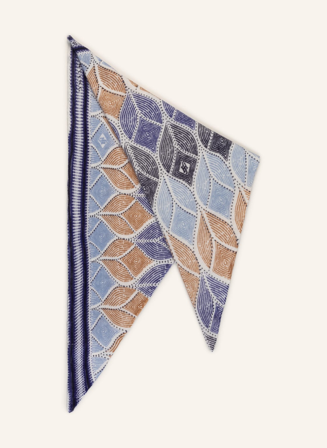 Image of Friendly Hunting Dreieckstuch Aus Cashmere blau