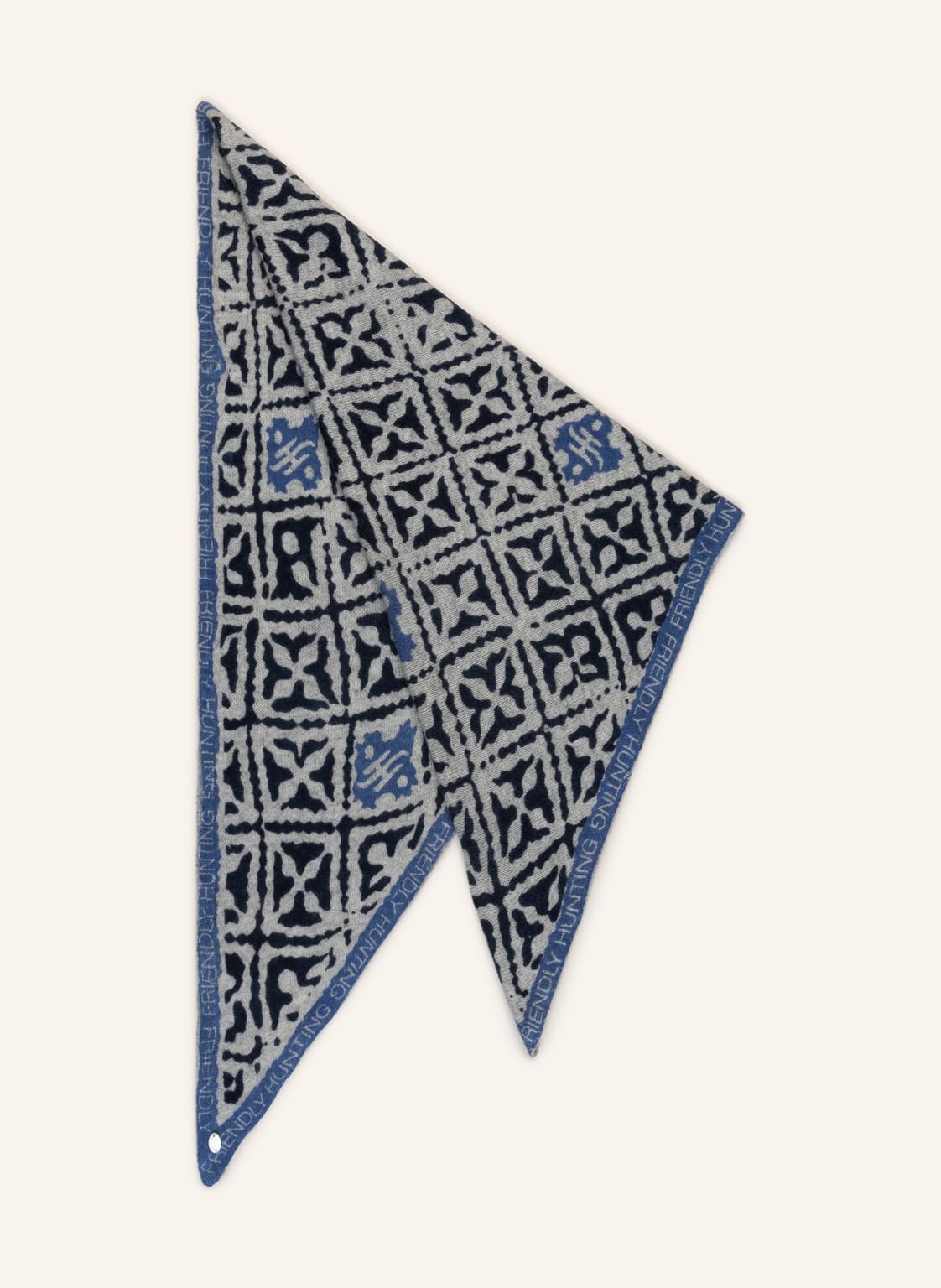 Image of Friendly Hunting Dreieckstuch Aus Cashmere grau