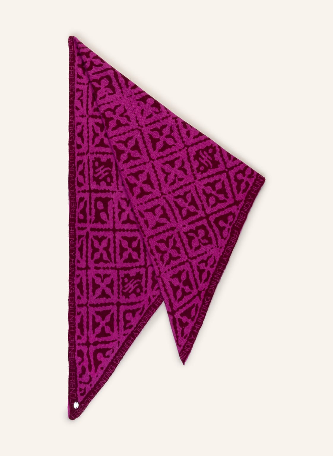 Image of Friendly Hunting Dreieckstuch Aus Cashmere pink