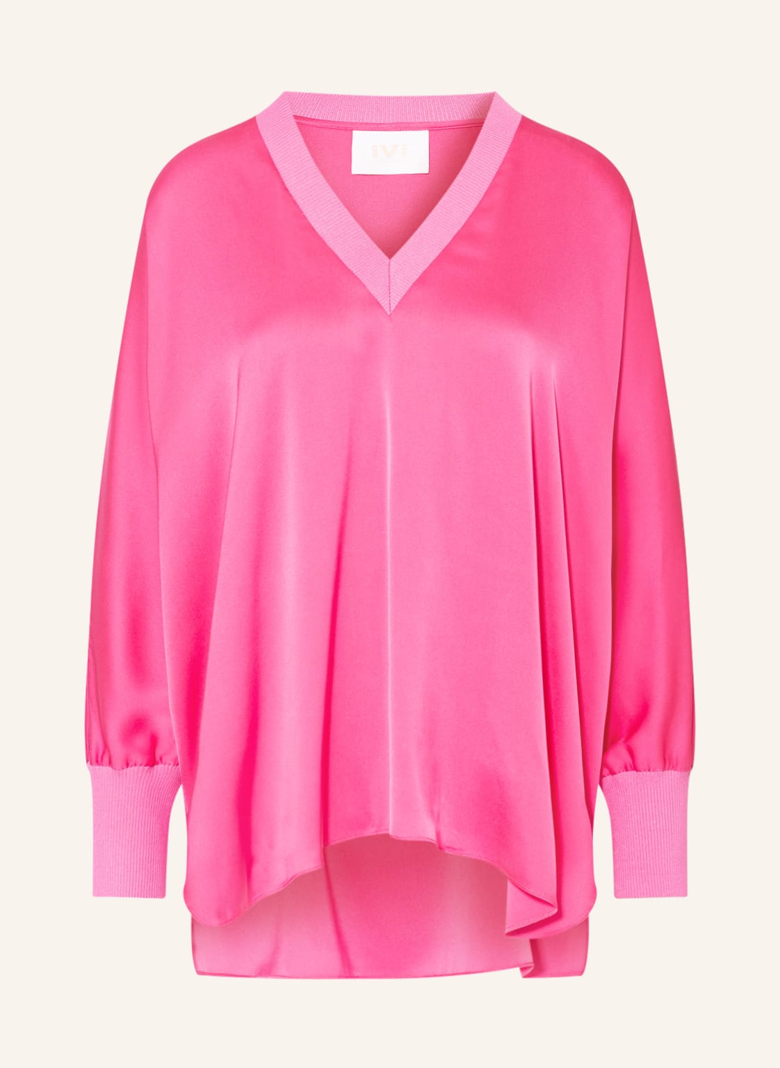 Image of Ivi Collection Blusenshirt Aus Seide pink