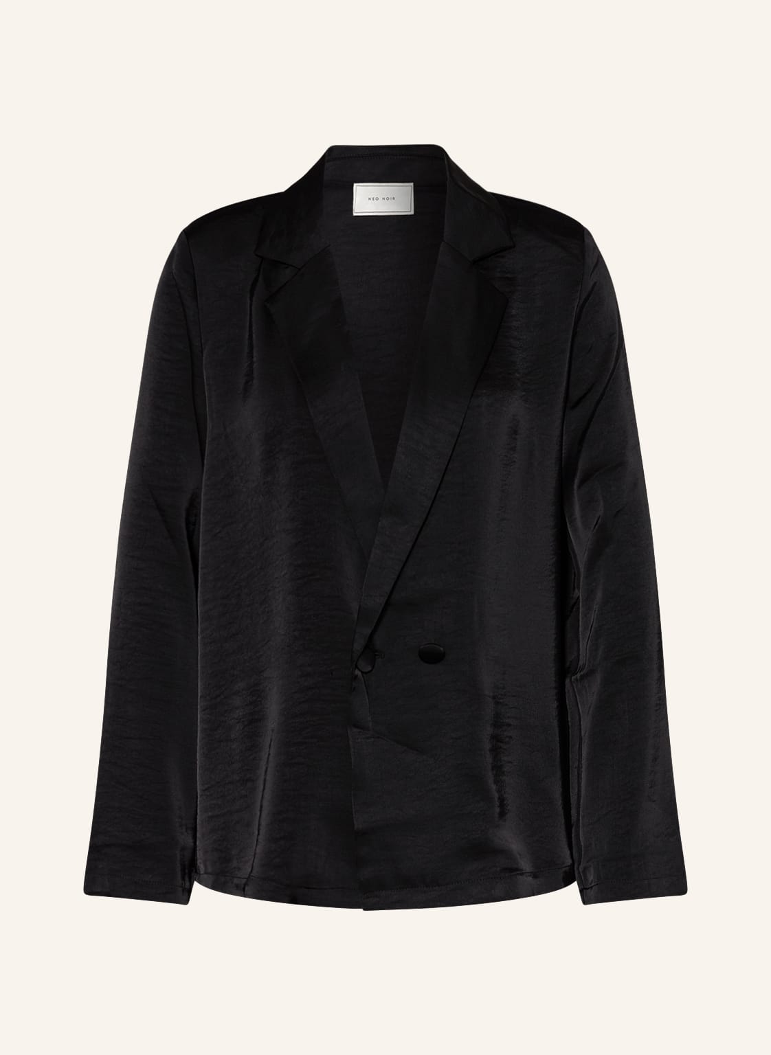 Image of Neo Noir Blazer Aus Satin schwarz